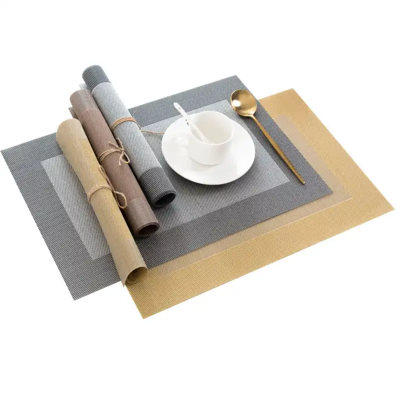 Modern minimalist PVC placemats for kitchen and restaurant wholesale4