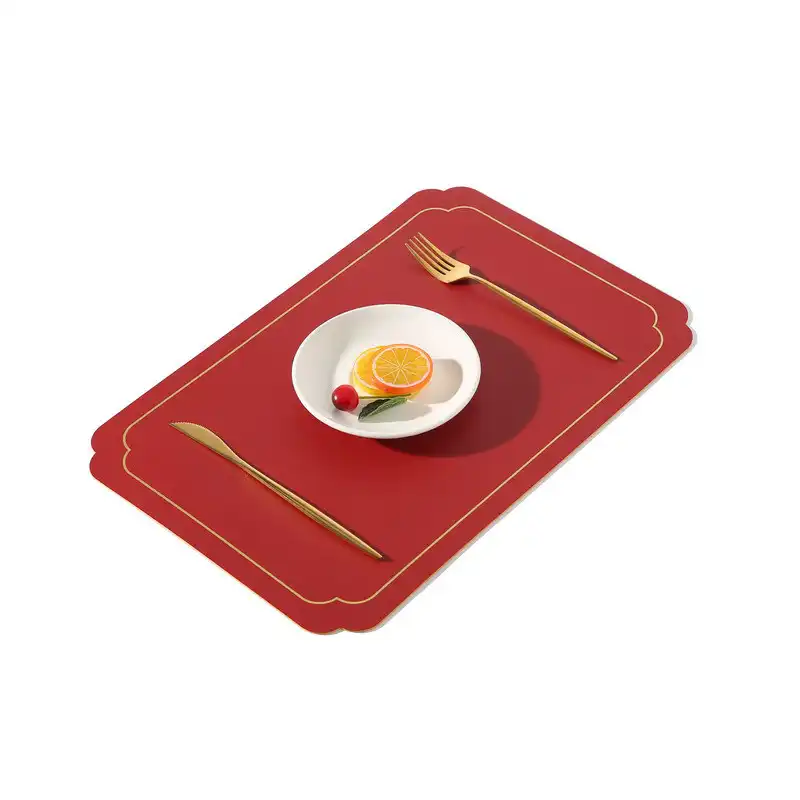 Wholesale two-tone PU leather placemats | Waterproof and non-slip5