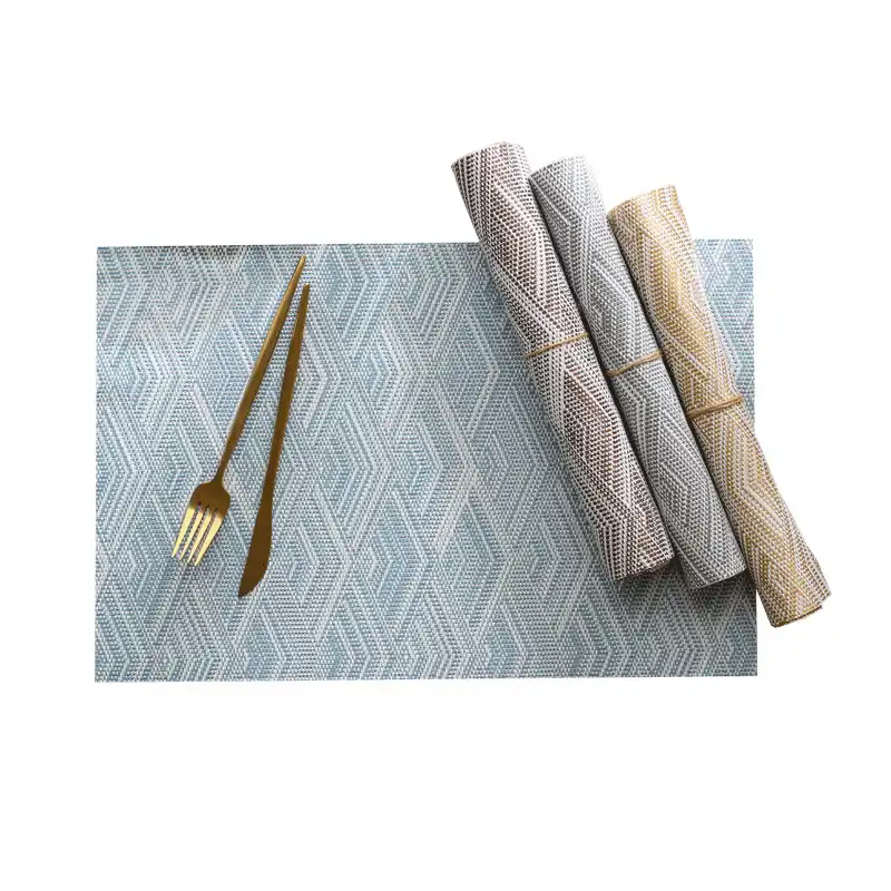 3D corrugated PVC table mat wholesale in stock5