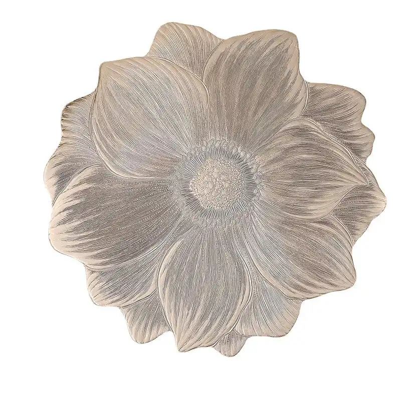 Wholesale Metallic Gold Sunflower PVC Placemat | Heat Resistant5