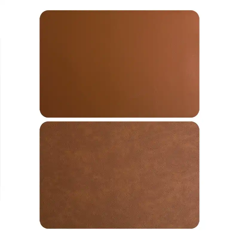 PVC Leather Placemat, Waterproof & Heat Resistant Dining Table Mat for Home, Hotel & Restaurant3