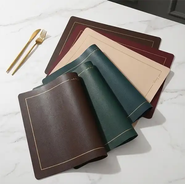 Premium Double-Sided Faux Leather Grain