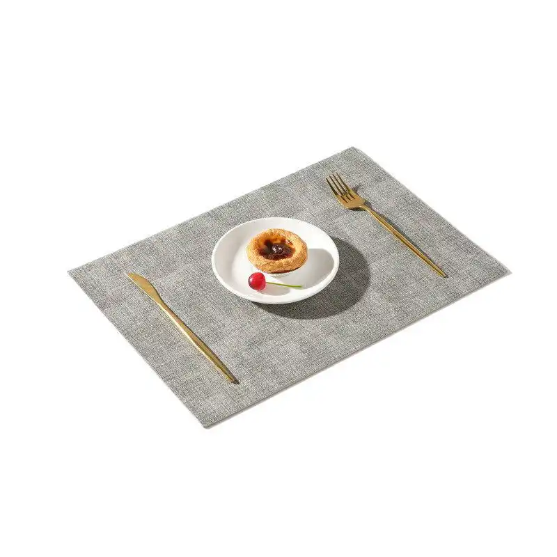 Wholesale Linen-Textured PU Leather Table Mats for Hotels5