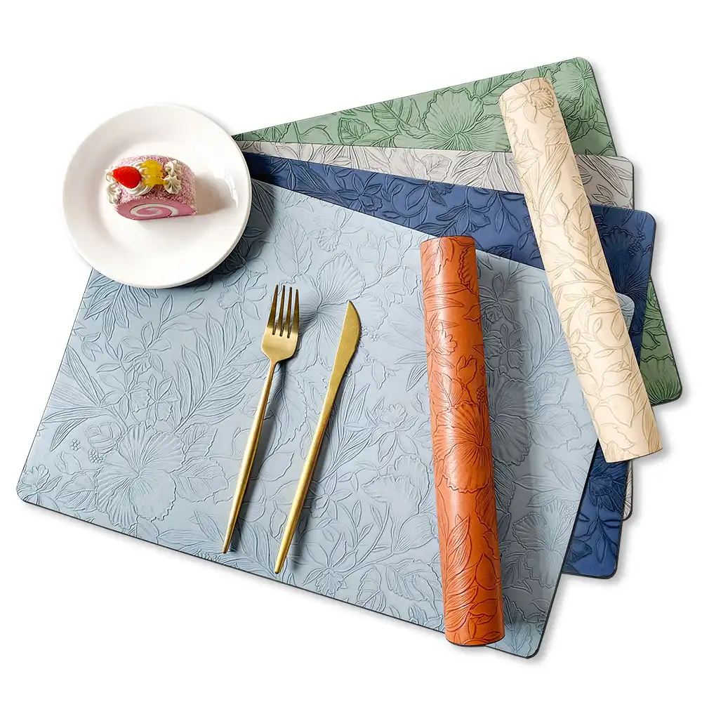 Wholesale Reversible PU Leather Table Mats for Hotels3