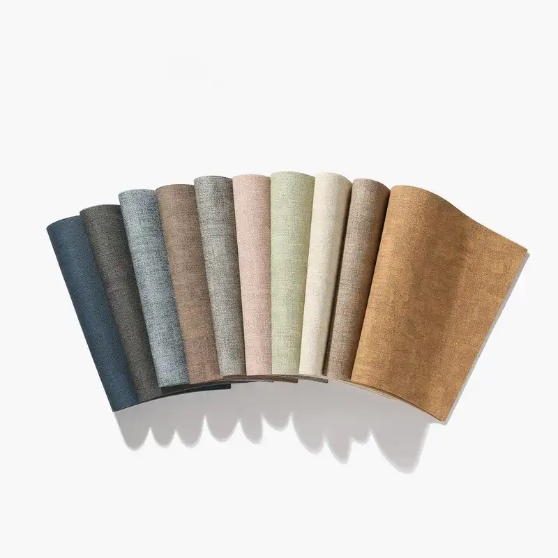 Wholesale Chinese-style linen textured wedge leather placemats4