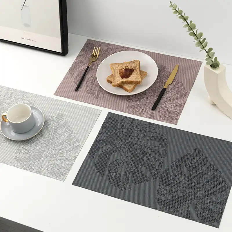 Wholesale Banana Leaf PVC Mats for Hotels & Cafes