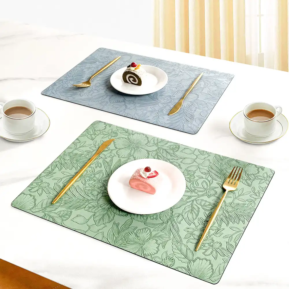 Wholesale Reversible PU Leather Table Mats for Hotels2