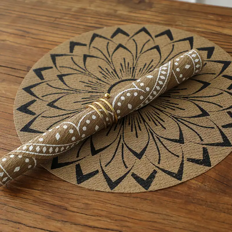 Wholesale Round Teslin Woven Placemats | Heat Resistant3