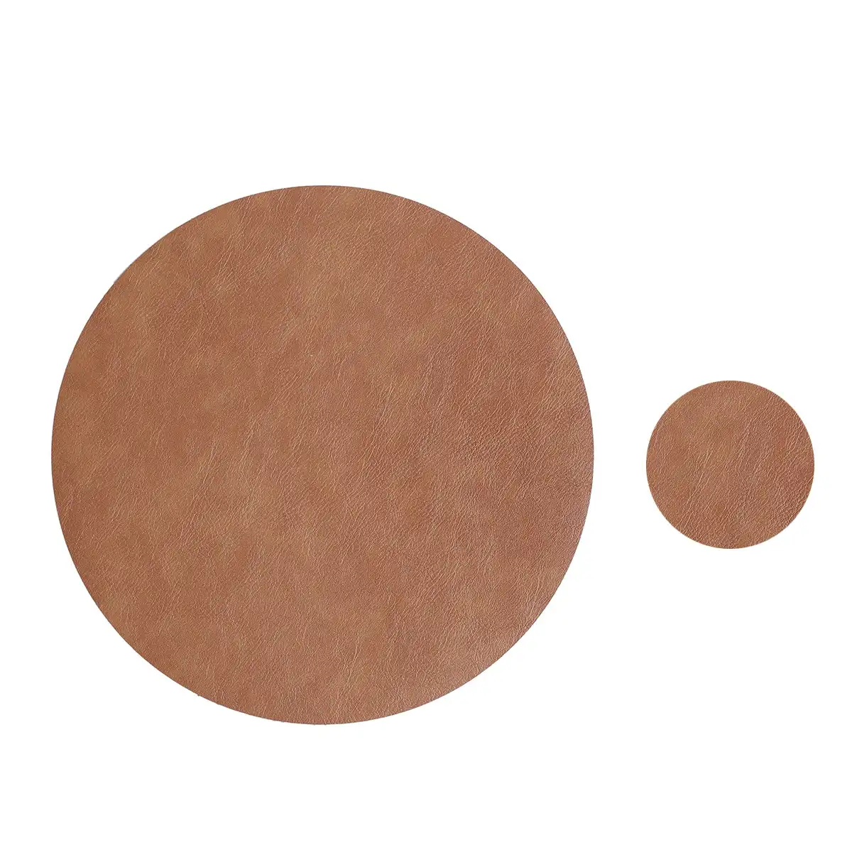 Wholesale Round Luxury PU Leather Table Mats for Gifting5