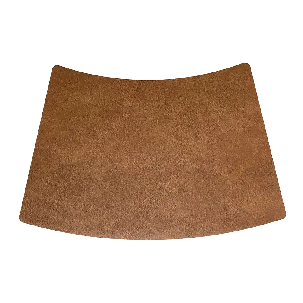 Wholesale fan-shaped pebble-patterned leather placemats | Heat resistan5