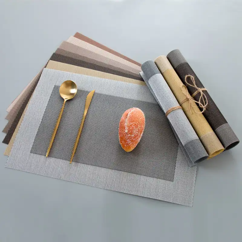 Modern minimalist PVC placemats for kitchen and restaurant wholesale3