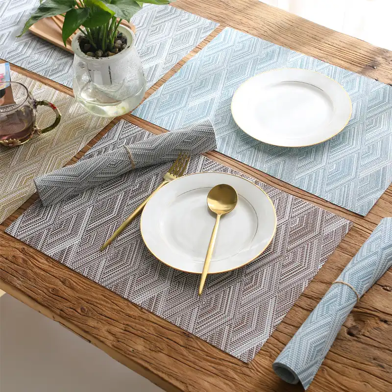 3D corrugated PVC table mat wholesale in stock4