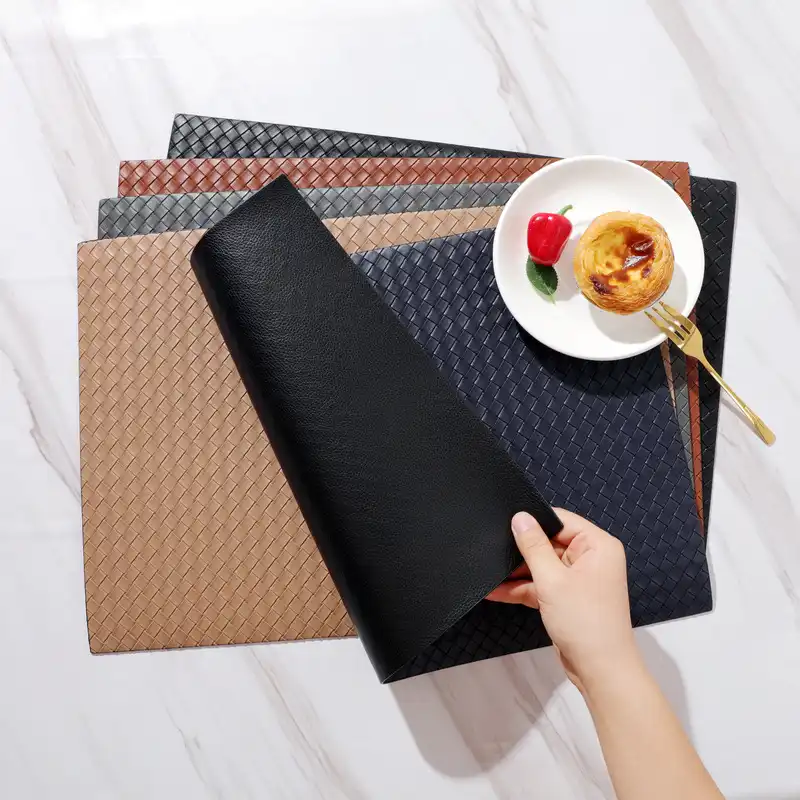 Wholesale modern woven leather placemats | Oil-resistant2