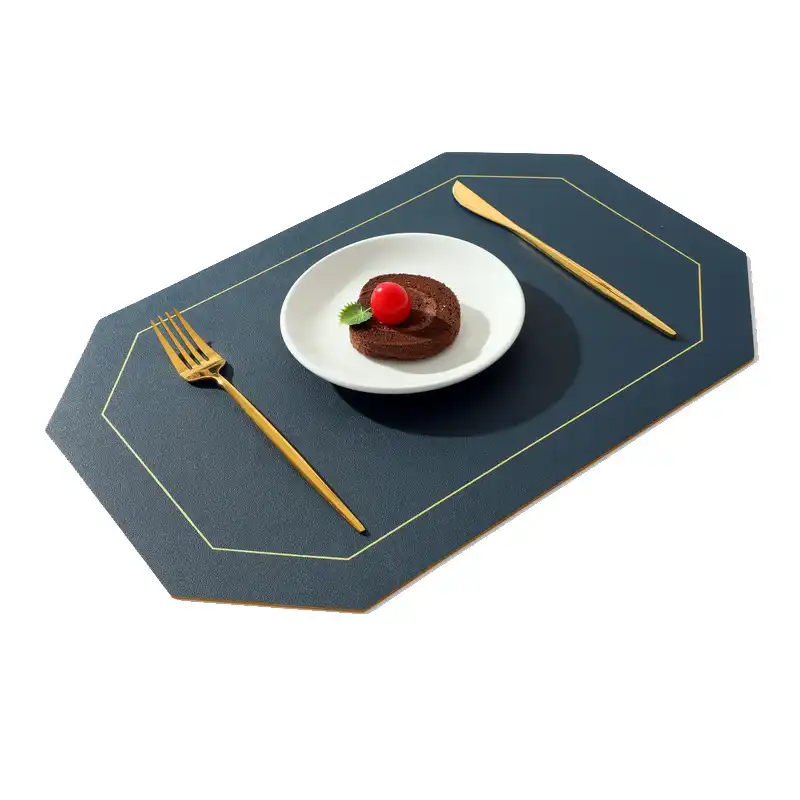 Nordic Solid Color PU Leather Table Mats | Oil-Proof5
