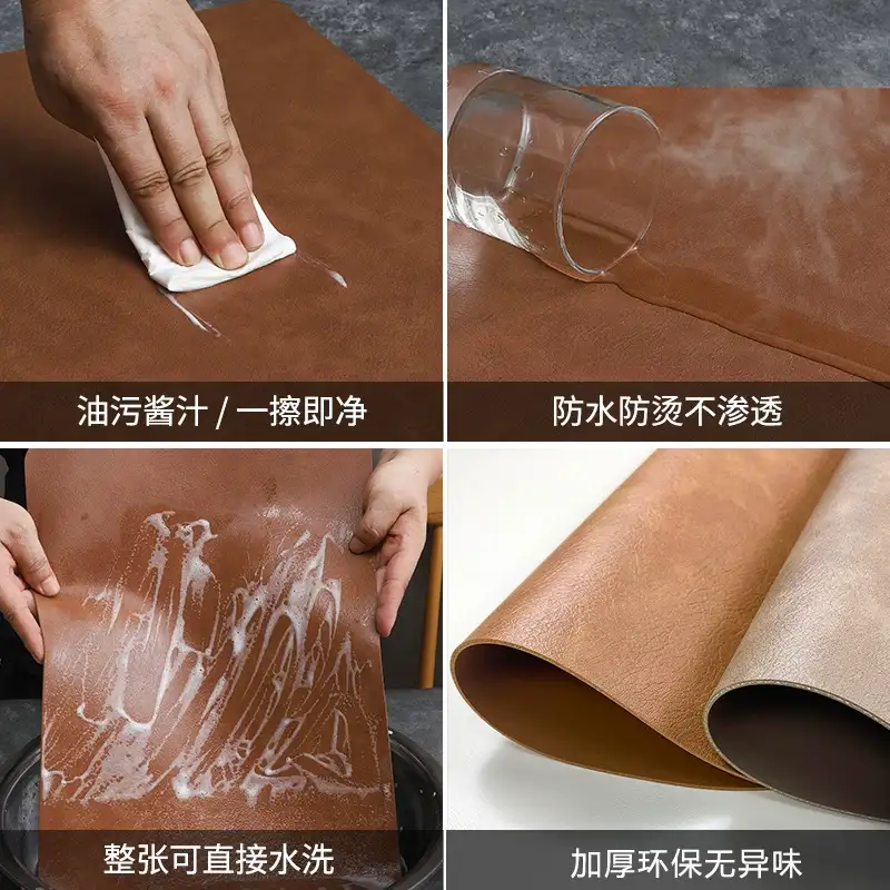 Wholesale Round Luxury PU Leather Table Mats for Gifting4