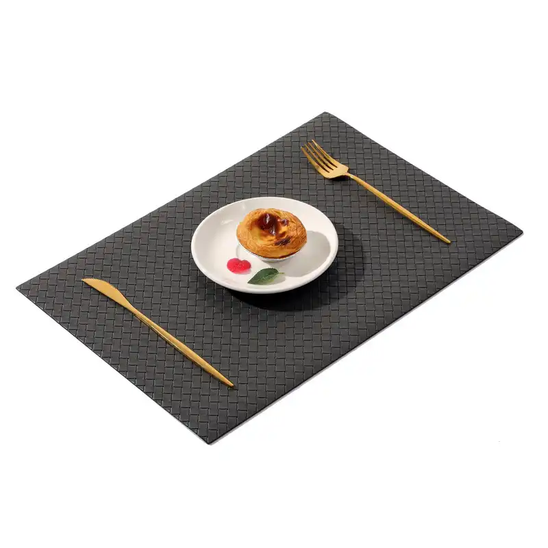 Wholesale modern woven leather placemats | Oil-resistant5