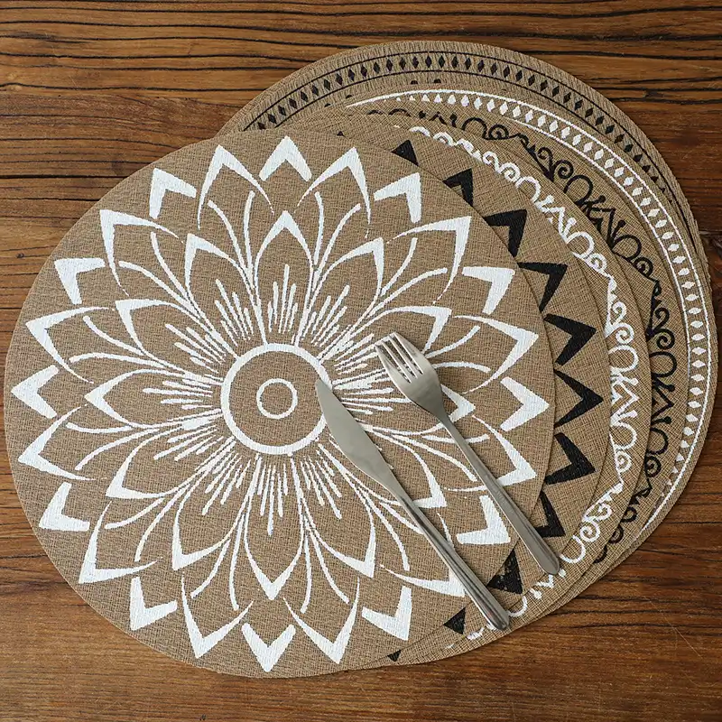 Wholesale Round Teslin Woven Placemats | Heat Resistant