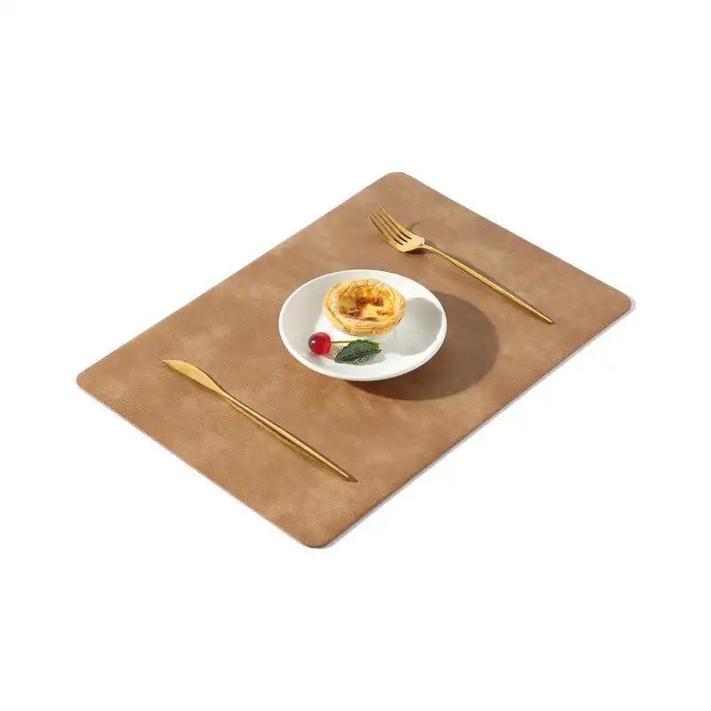 Wholesale Rectangular PU Leather Table Mats for Hotels