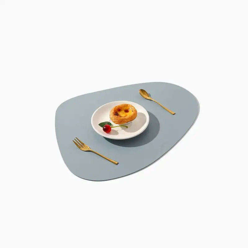 Wholesale Tear-Drop PU Leather Table Mats for Restaurants5