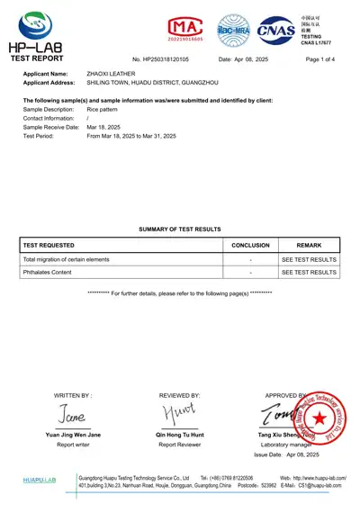 CMA Certificate