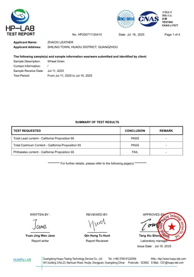 CNAS Certificate