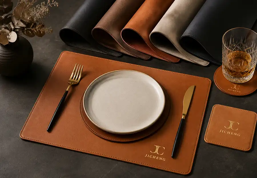 Custom leather placemat OEM ODM factory
