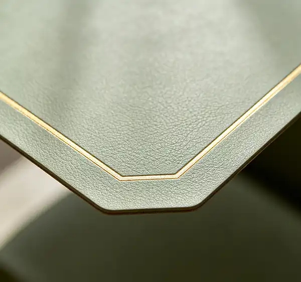 Intricate Double-Sided Faux Leather Grain