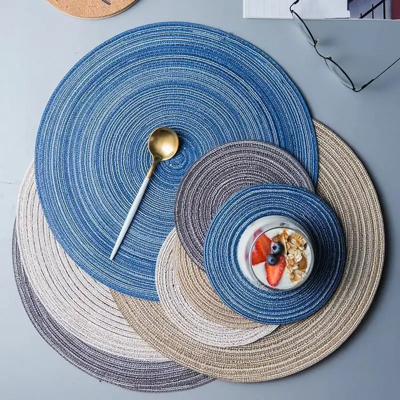 Round Braided Polyester Placemat