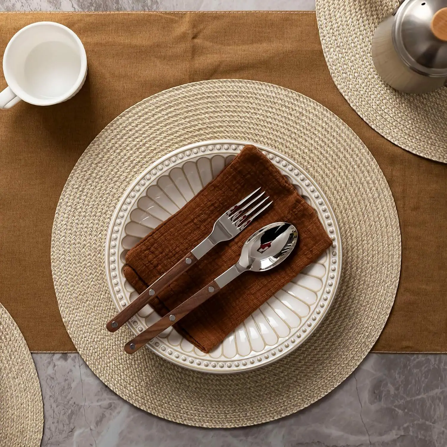 Round Braided Polypropylene Placemat4